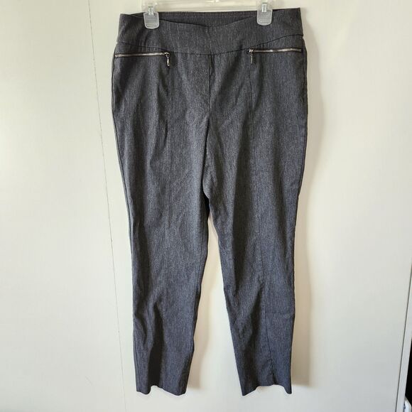 Westbound Pants - Westbound Women's Pull-On Stretch Pants Front Zipper Pockets Workwear Size 12